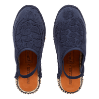 Espadrillas bambini in spugna - VBQ x Pare Gabia Blu marine vista frontale