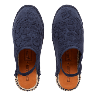 Espadrillas bambini in spugna - VBQ x Pare Gabia Blu marine vista frontale