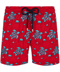 Costume da bagno uomo ricamato Turtles Jewels - Edizione limitata Peppers vista frontale