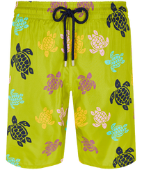 Maillot de bain ultra-léger et pliable homme long Ronde Des Tortues Multicolore Matcha vue de face