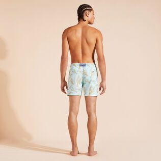 Men Swim Shorts Embroidered Lobsters - Limited Edition Thalassa back worn view