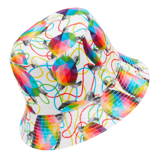 Tortugas 亚麻渔夫帽 - Vilebrequin x Okuda San Miguel Multicolor 后视图