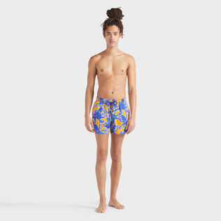 Men Stretch Short Swim Shorts Poulpes Mango front worn view