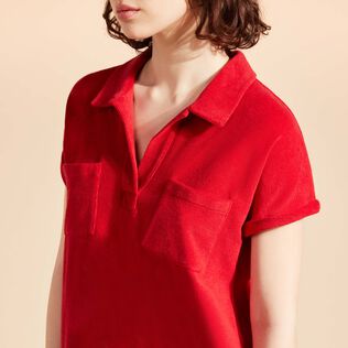 Robe chemise femme unie Moulin rouge vue de détail 1