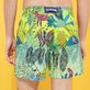 Bañador con estampado Jungle Rousseau para hombre Jengibre vista trasera desgastada