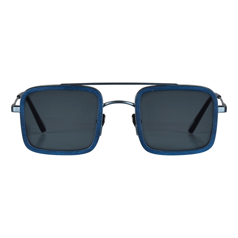 Lunettes De Soleil Bois De Tulipier - Lunettes - Valentin - Bleu