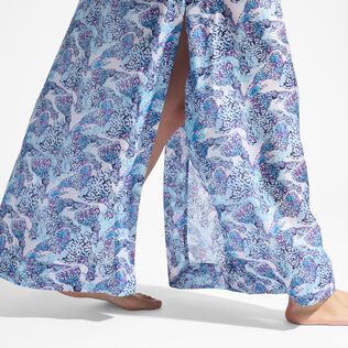 Women Silk Kaftan Isadora Fish White 细节视图3