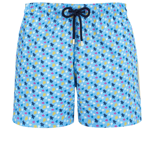 Men Stretch Swim Shorts Micro Ronde Des Tortues Rainbow Divine front view