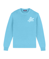 男士 Turtle 羊毛羊绒毛衣 Tropezian blue 正面图