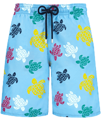 Maillot de bain long homme Ronde des Tortues Multicolores Divin vue de face