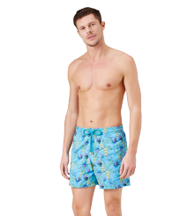 Men Swim Trunks Embroidered Go Bananas - Limited Edition Jaipuy front worn view