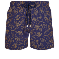 Men Swim Trunks Embroidered 1996 Gilbert Tropic - Limited Edition Sapphire front view