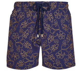 Men Swim Trunks Embroidered 1996 Gilbert Tropic - Limited Edition Sapphire front view