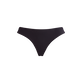 Slip bikini medio donna tinta unita Nero vista frontale