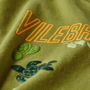 Ronde des Tortues T-Shirt aus Baumwolle für Jungen in Camouflage Khaki Details Ansicht 1