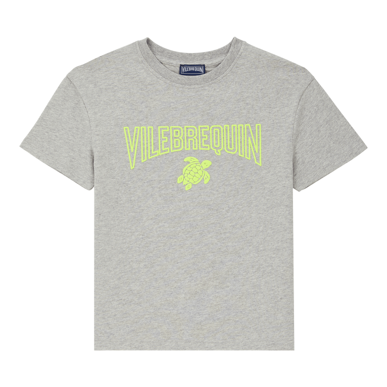 Boys Organic Cotton Gomy Logo T-shirt - Tee Shirt - Gabin - Grey - Size 14 - Vilebrequin