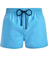 Men Swim Trunks Solid Flax flower front view