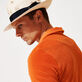Sombrero de paja para hombre de Vilebrequin X Borsalino Arena vista trasera desgastada