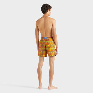 Men Swim Shorts Herringbones Turtles Vitamin back worn view