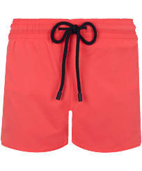 Men Swim Trunks Short and Fitted Stretch Solid Masala front view