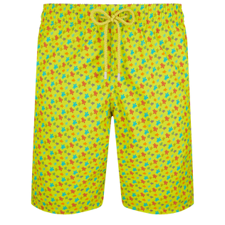 Costume da bagno uomo elasticizzato lungo Micro Tortues Rainbow Zenzero vista frontale