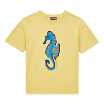 Boys T-Shirt Seahorse Sunflower front view