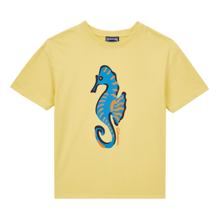 Boys T-Shirt Seahorse Sunflower front view