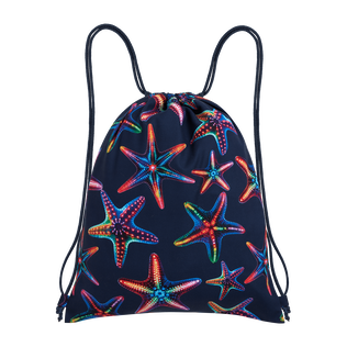 Sacca con cordini Disco Stars Sun Collector Blu marine vista posteriore