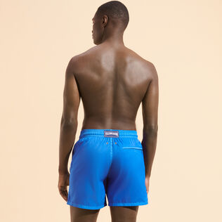 Men Swim Trunks Ultra-light and packable Solid Earthenware back worn view