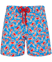 Men Swim Shorts Ultra-light and Packable Crabs & Shrimps Earthenware front view