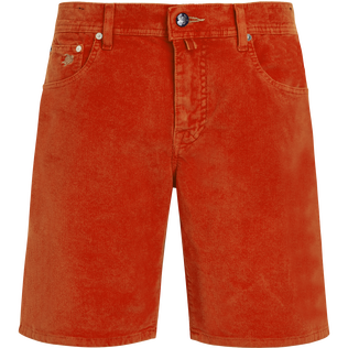 Bermudas de pana con cinco bolsillos para hombre Tomato vista frontal
