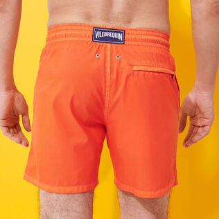Men Swim Trunks Ultra-light and packable Solid Tango back worn view