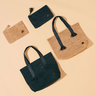 Raffia Unisex Beach Pouch Hemp details view 2