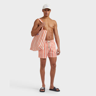 Bañador corto elástico con estampado Stripes - Vilebrequin x St Regis para hombre Sugar switzle detalles vista 1