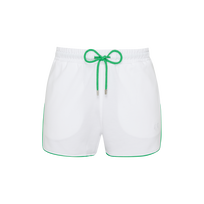 Men Organic Cotton Bermuda Shorts VBQ Line White front view