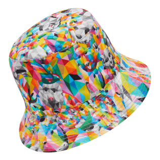 Linen Bucket Hat Animals - Vilebrequin x Okuda San Miguel Multicolor back view