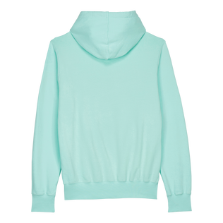 Solid Kapuzenpullover aus Baumwolle für Herren Lagune Rückansicht