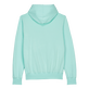Solid Kapuzenpullover aus Baumwolle für Herren Lagune Rückansicht