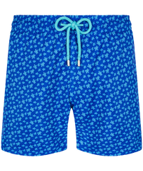 Bañador ultraligero y plegable con estampado Micro Ronde Des Tortues para hombre Mar azul vista frontal