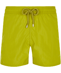 Men Swimwear Solid Matcha front view