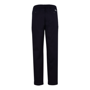 Men Wool Denim Jogger Pants Dark denim w1 back view