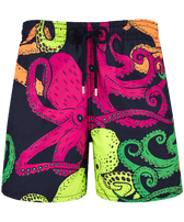 Men Swim Trunks Macro Octopussy Navy front view