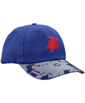 Men Cotton Printed Cap Circus Neptune blue front view