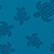 Telo da spiaggia in cotone organico Turtles Jacquard Peacock 
