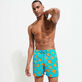 Costume da bagno uomo elasticizzato Starfish Dance Blu curacao vista frontale indossata