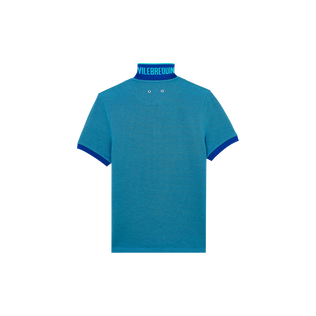 Men Organic Cotton Polo Shirt Solid Marrakech back view