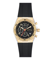 Montre vilebrequin chrono golden Noir vue de face