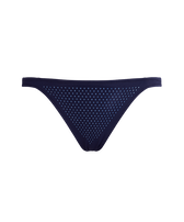 Women Mini brief Bikini Bottom Strass Navy front view