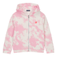 Sweat à fermeture éclair fille Tie & Dye Carambole vue de face