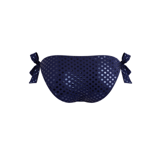 女士 Relief Sparkling 侧系式比基尼泳裤 Navy 后视图